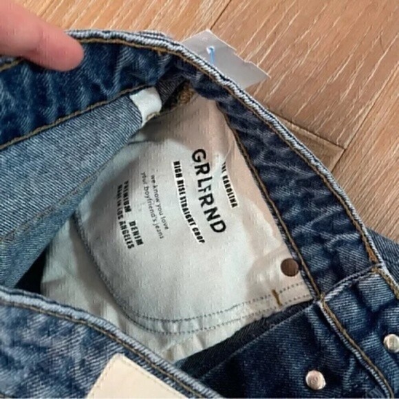 GRLFRND High Rise Straight Jeans - Picture 3 of 4